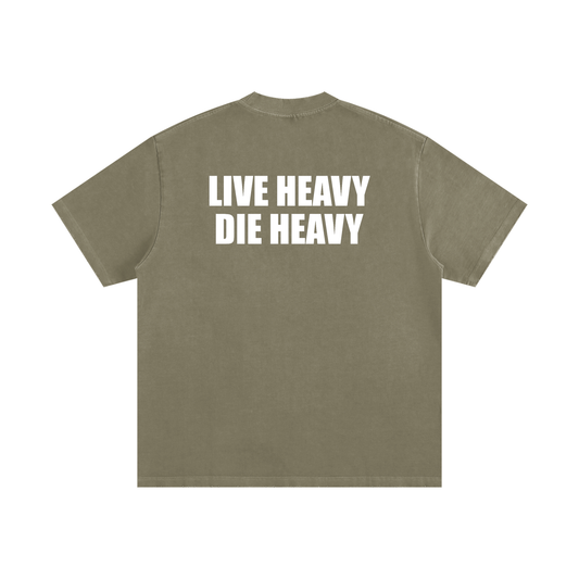 Live Heavy Die Heavy Vintage Washed Unisex T-Shirt